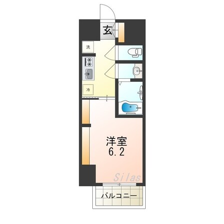 石橋阪大前駅 徒歩8分 2階の物件間取画像